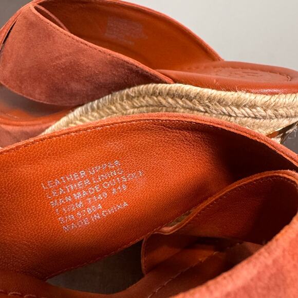 Tory Burch Bailey Suede Wedge Sandals - Size 7.5 - Picture 6 of 7